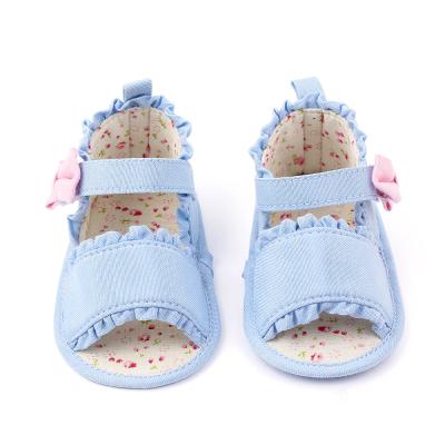 China Lovely Breathable Novelty Baby Sandals For Newborn Girl Canvas Baby Shoes Infant Sandals Shoes for sale