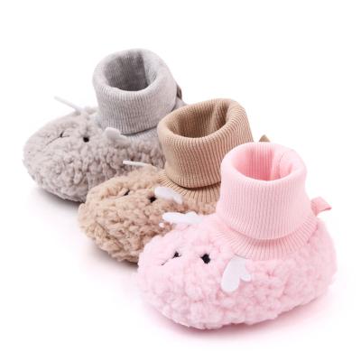 China Anti-odor High Quality Soft Sole Cotton Baby Shoes Socks Infant Slip On Shoes for sale