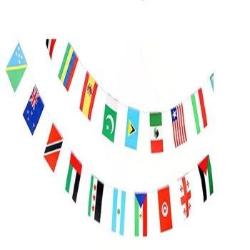 China Automotive 50/100/200 Country Flags String World Flags Bunting Banner Rainbow Flag For Party Decor for sale