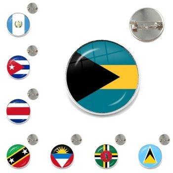 China Automotive the Commonwealth of Dominica, Saint Lucia, Saint Vincent and the Grenadines, Barbados National Flag Glass Pins, Grenada, Ecuador for sale