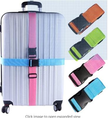 China Custom Luggage Travel Airport Luggage Conveyor Belt Strap With Lock For Carry Baggage With Buckle for sale