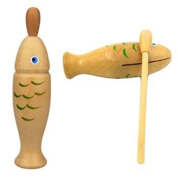 China Colorful Children Shaped Wooden Fish Educational Toy Percussion Instrument Baby Musical Guiro Kid Learning Rhythm Great Gift For Kids for sale