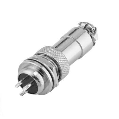 China Waterproof Aviation Power Plug 2-6 Pins Male Female Cable Connectors GX12 M12 for sale