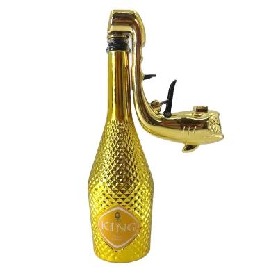 China ABS plastic champagne gun plastic shooting gun champagne game drinking champagne wine sprayer squirt gun for sale