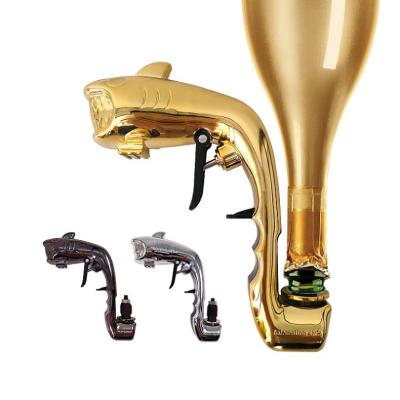 China ABS plastic type new bubble spray gun birthday celebration beer bottle opening KTV champagne spray gun for sale