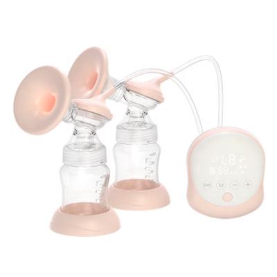 China BPA Free Smart Hands Free Portable Electric Double Double Breast Pump for Breastfeeding with BPA Free Milk Extractor Pumping Device for sale