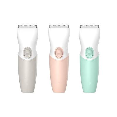 China Hot Selling Ceramic Body Trimmer Waterproof Silent Baby Electric Hair Trimmer for Kids with Safety Stainless Steel Detachable Ceramic Blade for sale