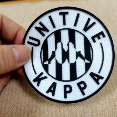 China 3D Logo Patch Washable Custom Soft Silicone Heat Transfer Silicon Vinyl Rubber Label For Clothing for sale