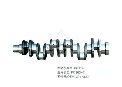 Chine vilebrequin du moteur diesel 6D114 pour l'axe détraqué de moteur d'excavatrice de KOMATSU PC360-7 à vendre