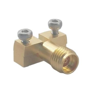 China 2.92mm Hole Female Flange Jack Edge Launch Connector RP RF Coax Connector RF Communication Test Solder for sale