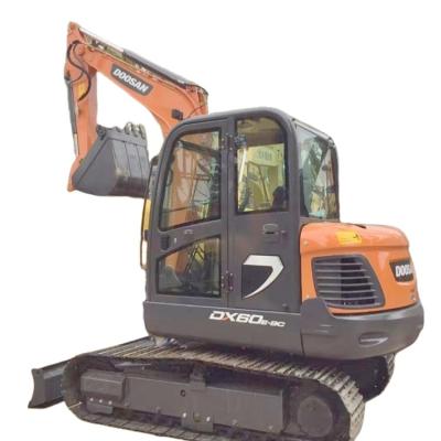 China Mini Usado Doosan DX60-9C Excavator Original Crawler Máquinas de movimentação de terra da Coreia à venda