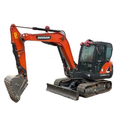 China Korea Original Doosan DX60 Mini 6 Ton Used Excavator with 0.21 m3 Bucket Capacity 2019 for sale