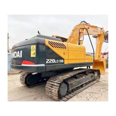 China Good Condition 22 Ton Digger Machine Used Hyundai R220LC-9 Original Hydraulic Cylinder for sale