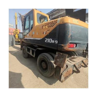 China Highway Construction 21t Second Hand Hyundai 210W Wheel Excavator with Cummins Engine for sale