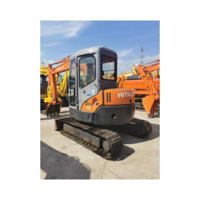 China 5 ton bedrijfsgewicht gebruikt Hitachi zx55 mini Crawler Excavator Originele Hydraulische Pomp Te koop