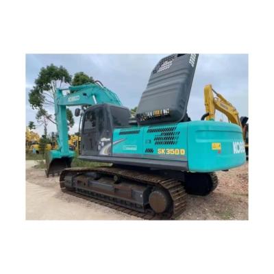 중국 사용 된 KOBELCO SK350-8 발굴기 35000 KG 기계 무게 원본 수압 실린더 판매용