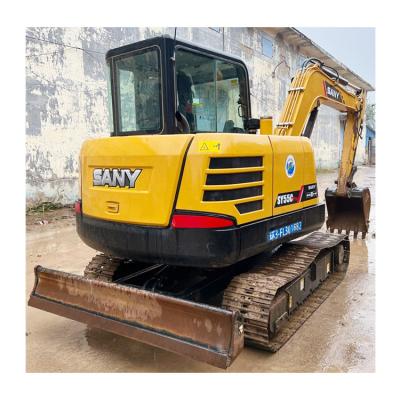 China SANY SY55C 5 ton Mini Excavator Used in Shanghai with ISUZU Engine and Good Condition for sale