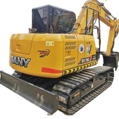 China Sany 55 60 75 Excavator in Good Condition with Blade and Original Hydraulic Valve for sale