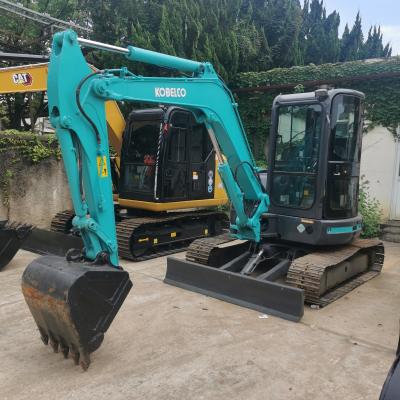 China Excavadora mini Kobelco SK55 usada em Xangai 5000 KG Peso da máquina 422 horas de trabalho à venda