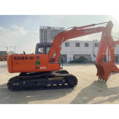 China Originele ISUZU motor gebruikt Hitachi EX120 graafmachine 12 ton Crawler Chain in Shanghai Te koop