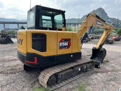 China Made in China used Sany SY55C Pro excavator 5 ton with less hour for sale