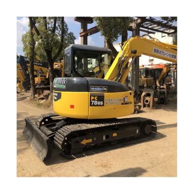 China Good Health Made in Japan 8 Ton Komatsu PC78 Mini Excavator with 0.35 m3 Bucket Capacity for sale