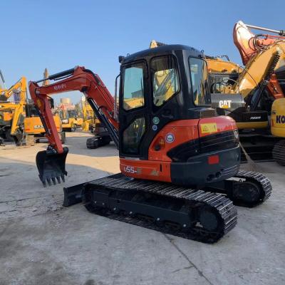 Chine Kubota 55 Excavateur d'occasion Original Japon Mini Excavateur 5 Tonnes avec autre vanne hydraulique à vendre