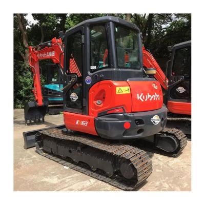 China Japan Made Original Mini Kubota KX163 Crawler Chain Excavator 5 Ton in Good Condition for sale