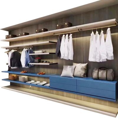 China Aluminum Wardrobe Wardrobe Cabinet Light Luxury Custom Made Glass Simple Modern Single Door Aluminum Wardrobe for sale