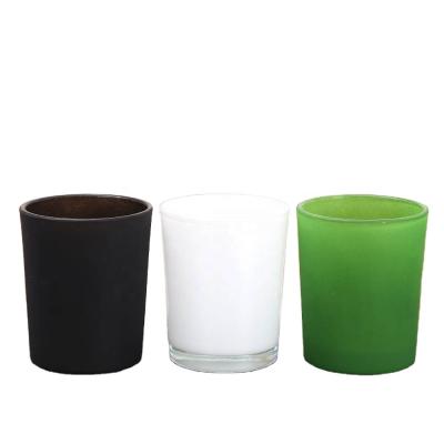 China Wholesale High Quality Home Decoration Custom Printing Logo Colored Glass Candle Holders for sale