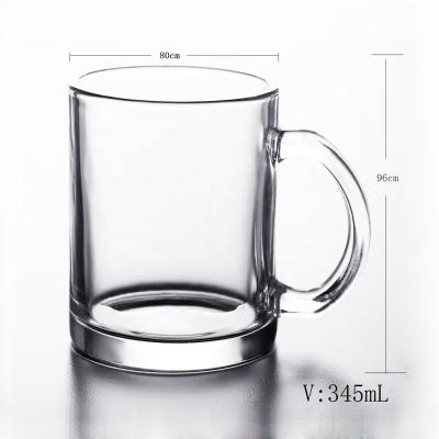 China Viable Hot Sale Vintage Classic Custom Frosted Glass Mug for sale