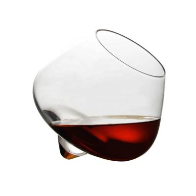 China No Handmade Crystal Custom Short Stem Shake Stemless Wine Glass for sale