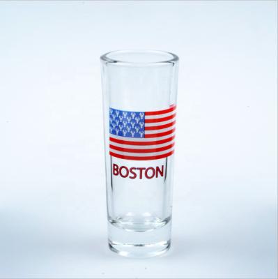 China Small large shot glass modern hotselling bulk sublimation for sale