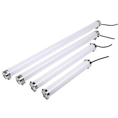 China OLAMLIGHT Warehouse Clear Frosted Cover Led Suspended Tubular Light Triproof Led Tube Water Proof Lighting Fixture For Farm Plant for sale