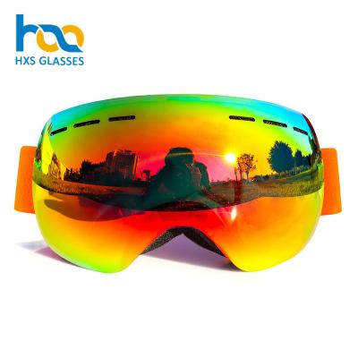 China Wholesale Custom Anti-scratch Adult Anti-scratch Snowboard Skiing Colorful Reflected Goggles Anti-snowblind Waterproof UV Logo Anti-fog Best for sale