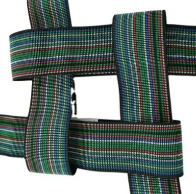 China Colorful PE Elastic Sofa Strap Elastic Webbing Strap Upholstery Accessories With High Stretch for sale