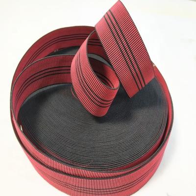 China Hot selling red elastic sofa elastic webbing upholstery furniture accessories#2.5k for sale