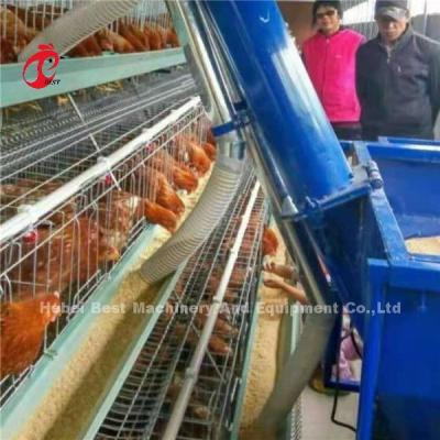 China Geflügelfarm-Schicht-Bratrost-Käfig-automatisches Hühnerfütterungswagen 220V Ada zu verkaufen