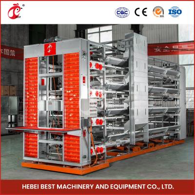 Cina Sistema di gabbia a strato di pollame di tipo H efficiente con alimentatore automatico e bevitori di capezzoli di plastica in vendita