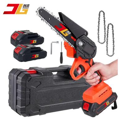 China High Working Efficiency Mini Chainsaw 6-Inch with 2 Battery, Cordless Power Chainsaws with Safety Lock, Small Hand Held Chainsaw for Wood Cutting Tree for sale