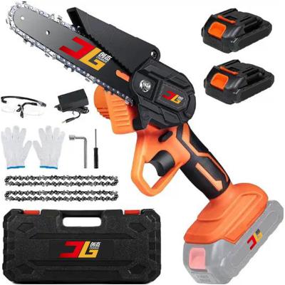 China High Working Efficiency 4 Wholesale Electric Wood Cutter Portable Mini Handheld Chainsaw Chainsaw Power 6 Inch Lithium Battery Rechargeable Chainsaw for sale