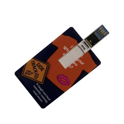 China For Gift USB3.0 Business Credit Card Flash Drive With Custom Logo 32GB For Gift for sale