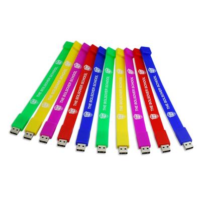 China Promotion USB Flash Training Wristband USB Flash Memory Stick\Business\School\Office Flash Wristband 32GB USB Memory Stick for sale