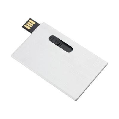 China Slim Metal Flash Drive Metal Credit Card 4GB USB Medical Card for sale