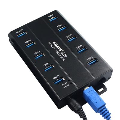 China Mobile Devices Computer Best Price Power Bank Charger 10 Port Desktop USB HUB With AC Adapter Each Port 5V 1A for sale