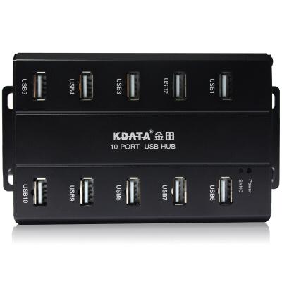 China Mobile Devices .desk Computer Power Bank Charger 10 Port USB HUB With AC Adapter Each Port 5V 1A for sale