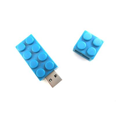 China OEM USB Flash Memory Plastic Drive Toy Bricks Plastic USB 16GB Flash Memory for sale