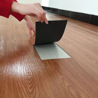 China Brown Grain PVC Wood Flooring PVC Floor Plank Matte Anti-fouling Anti-Slip Wear-Resistant Waterproof Self Adhesive Vinyl Flooring for Flooring Home Decor for sale