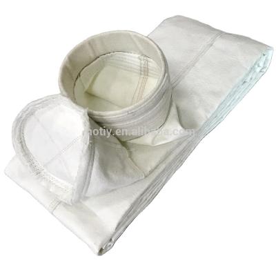 China HAOTIAN Antistatic Coated PTFE Non - Woven Fiberglass Filter Bag For Cement Plant for sale