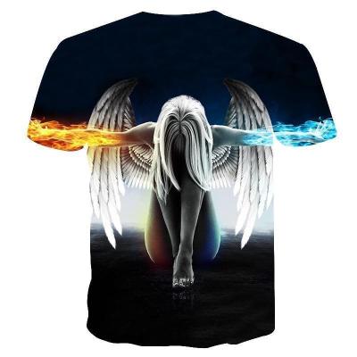 China Misani QUICK DRY custom logo shirts cotton round neck 3D comfortable digital oversized t-shirt printing short sleeves for sale